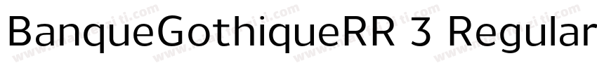 BanqueGothiqueRR 3 Regular字体转换